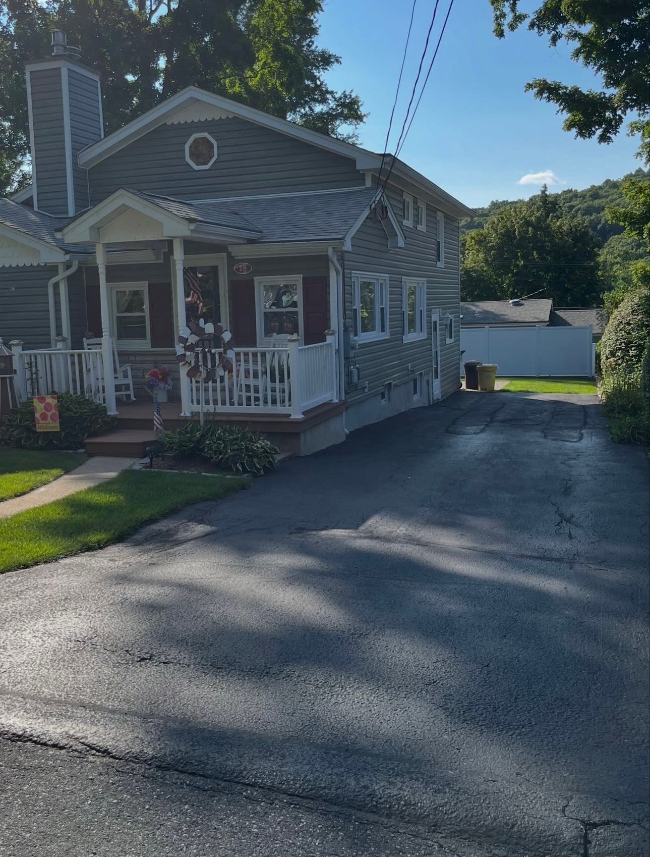Project 1 - driveway before sealcoating