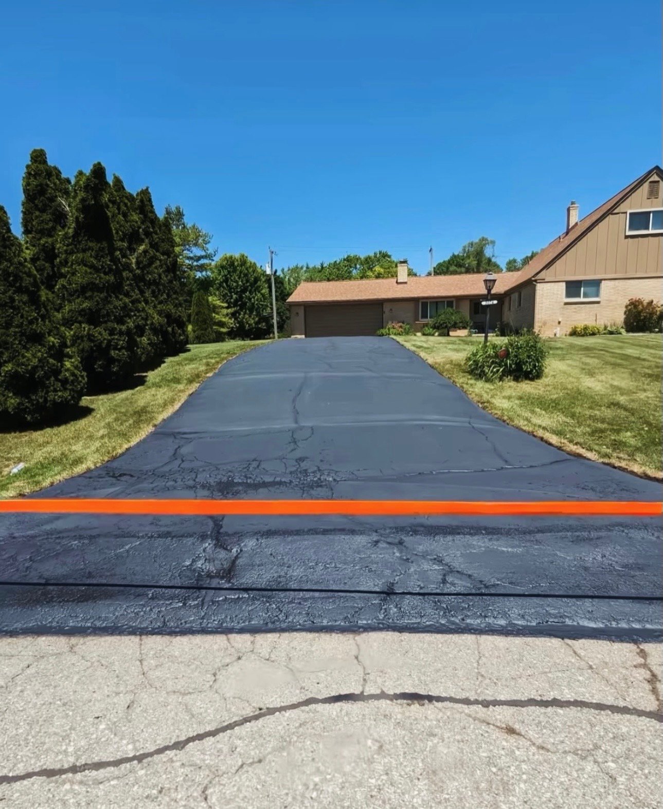 Project 3 - driveway after sealcoating