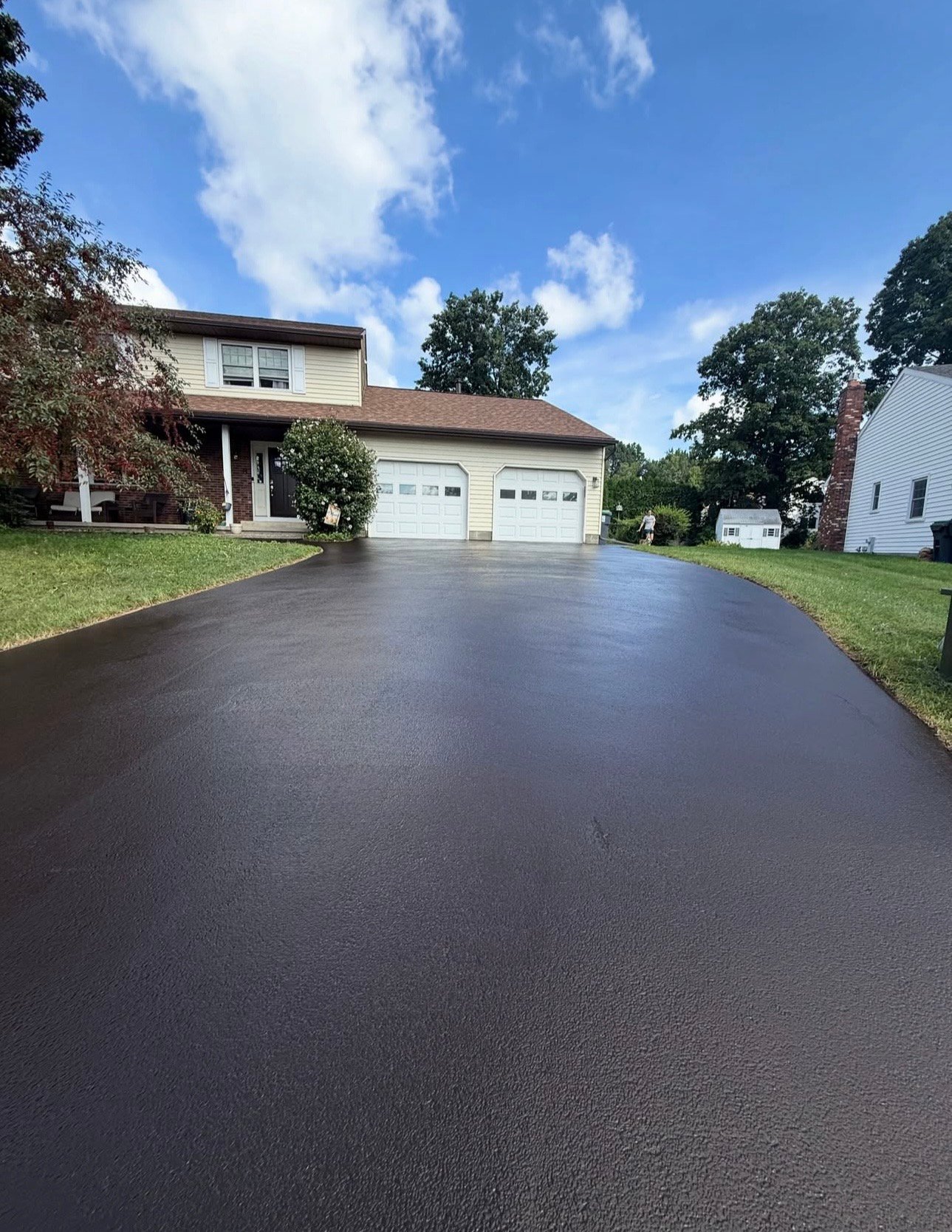 Project 4 - driveway after sealcoating