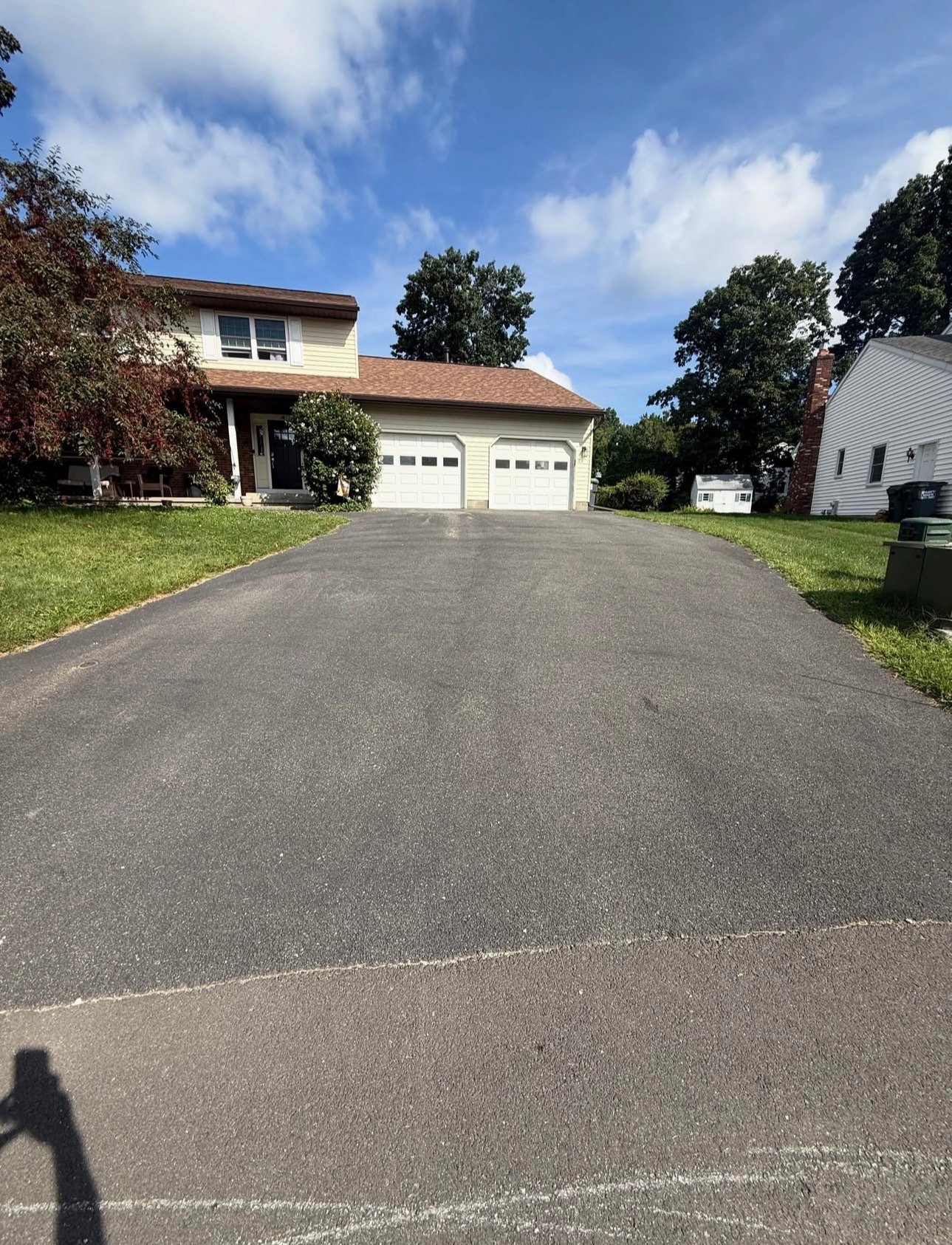 Project 4 - driveway before sealcoating