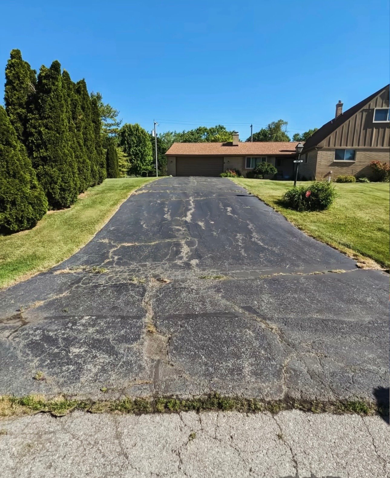 Project 3 - driveway before sealcoating